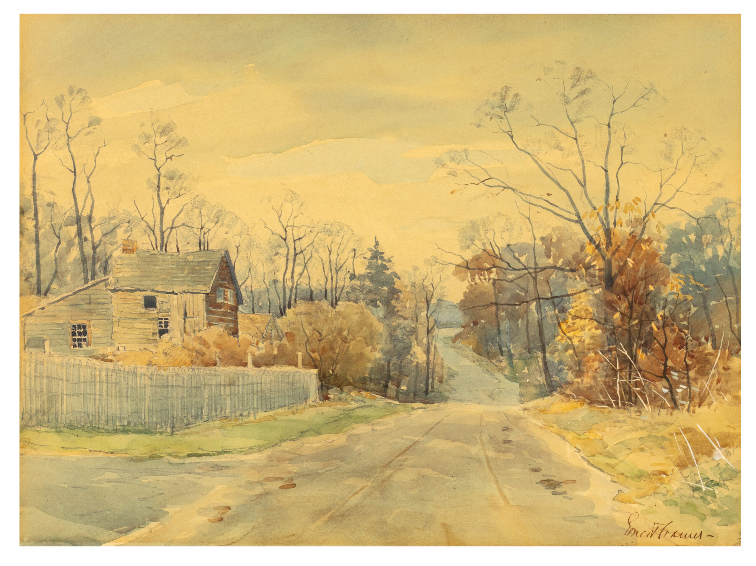 Watercolor on Paper Loan from Fine ARts Collection, U.S. General Services Administration New Deal Art Project